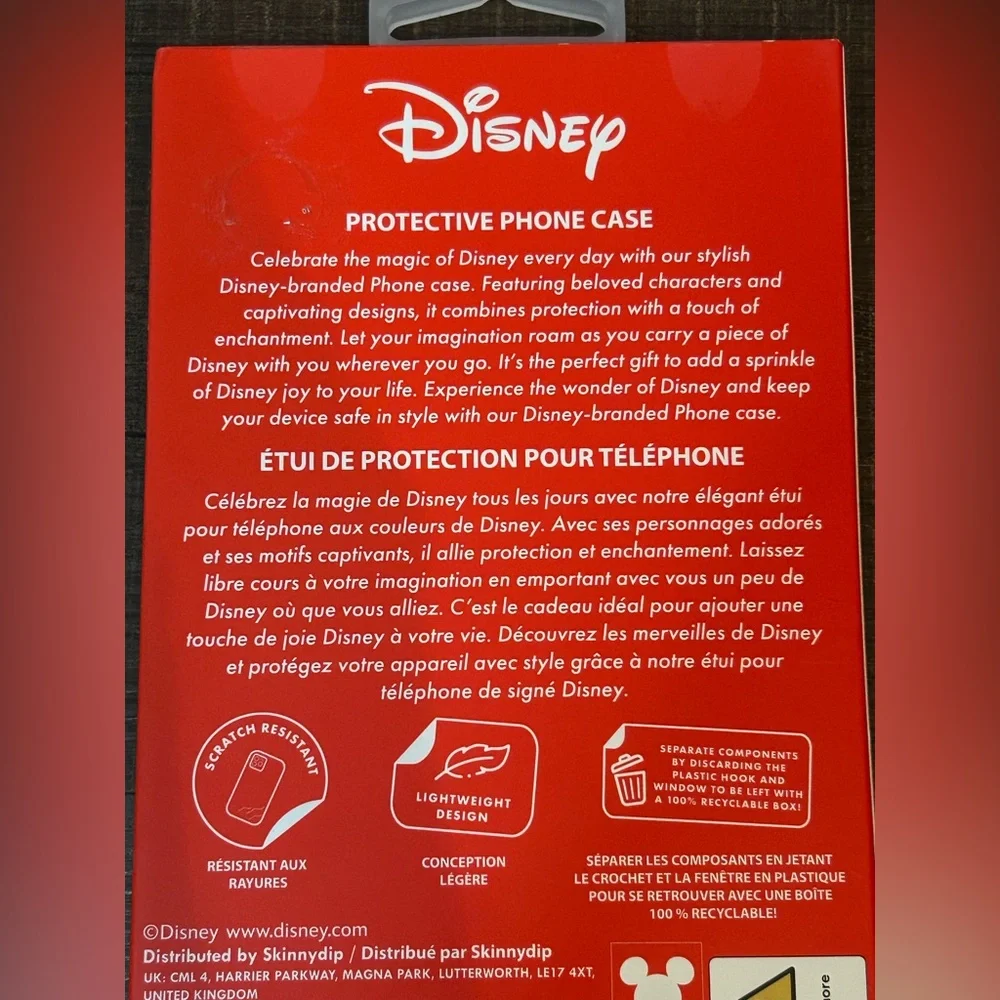 Disney Mickey & Minnie Mouse Ears Christmas Apple iPhone Case 16 Pro Max NWOT